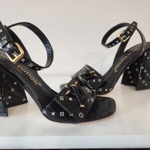 Louis Vuitton Platform Logo Sandals